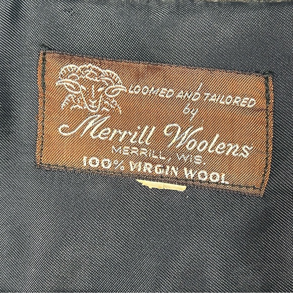 Vntg Womens Field Jacket Size L 100% Wool Buttons Plaid Shacket Grannycore - Picture 7 of 12